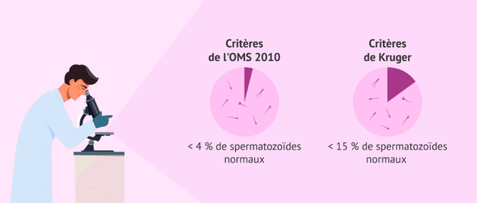 Imagen: Niveau de référence pour la morphologie spermatique