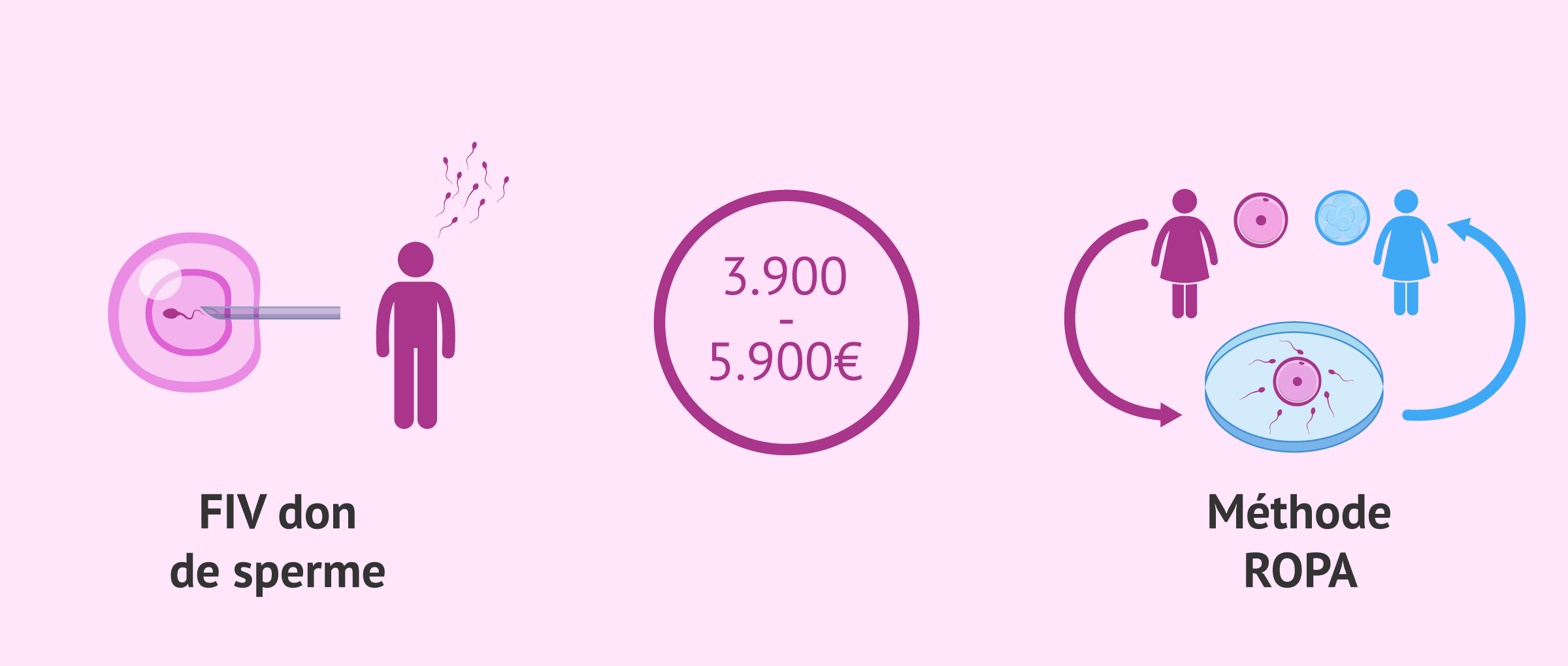 Imagen: Prix des traitements de FIV avec don de sperme