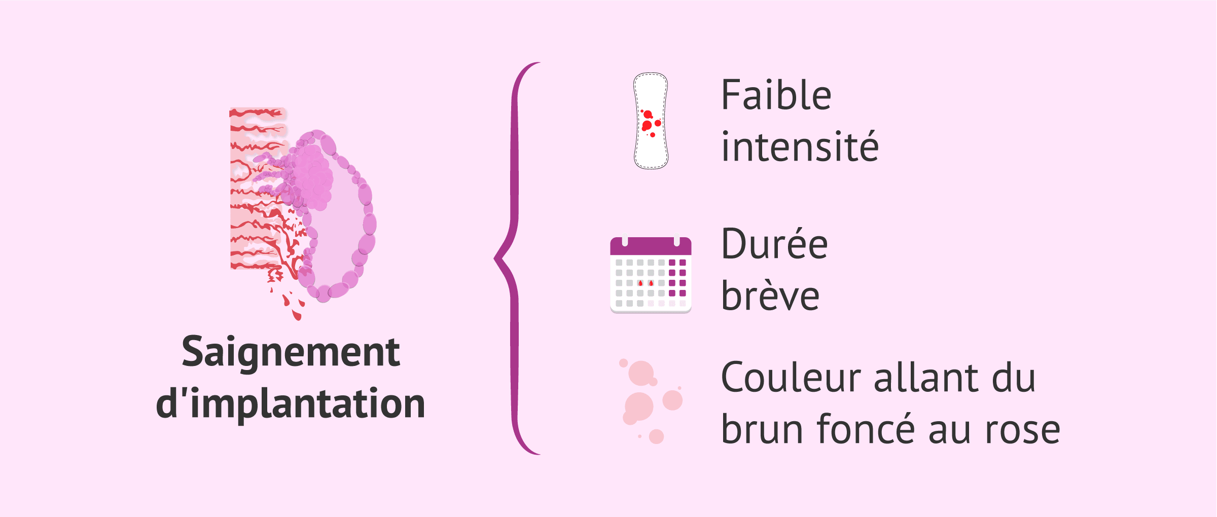 Imagen: Caractéristiques du saignement d'implantation pendant la bêta-attente